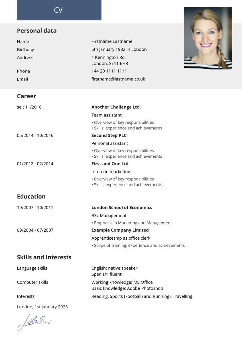 Modern CV
